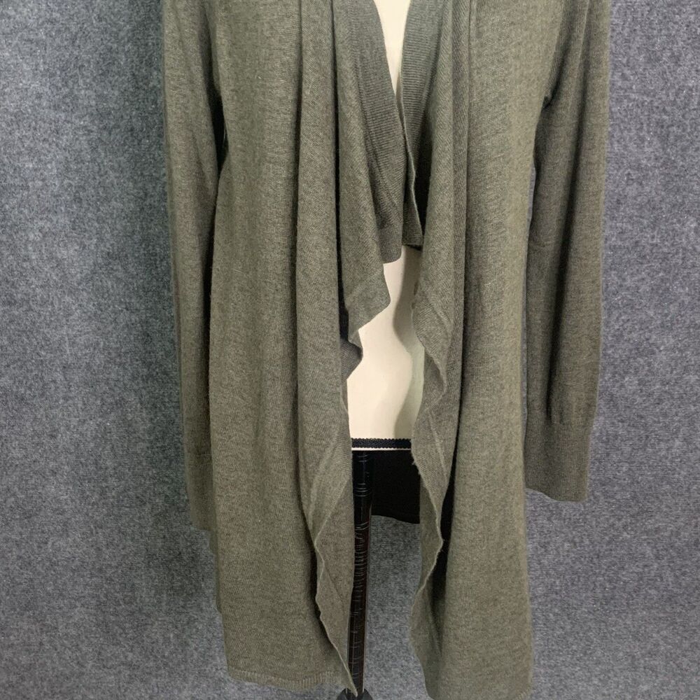 Loft Open Cardigan Waterfall Soft Wool Blend Mini… - image 4